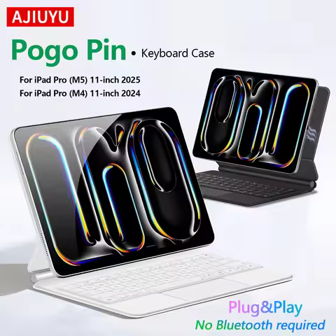 Magic Keyboard For iPad Pro M5 11 Inch 2025 A3357 iPad Pro 11 M4 2024 Smart Pogo Pin Direct Connecti