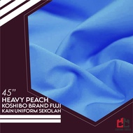 45'' Kain Uniform Sekolah Heavy Peach Koshibo Brand Fuji (Width 45” Heavy Koshibo Textile For School