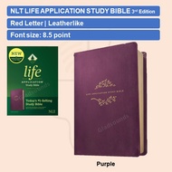 NLT Life Application Study Bible Leatherlike Purple | Red Letter