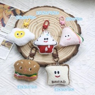 GANTUNGAN Cute Doll Keychain FOOD EDITION PLUSHIE Keychain Cute Plushie Doll Craftycharm