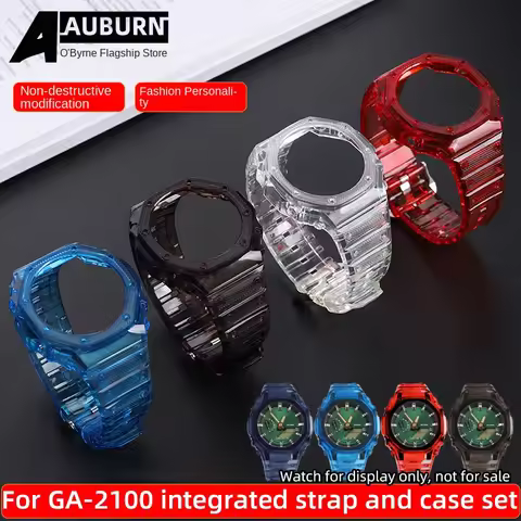GA2100 Mod case for GAB2100 GA-B2100 GA2110 GA-2100 Casioak Bracelet GA-2110 Bezel Silicone Strap G-