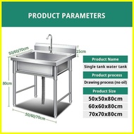∫ ∈ ➪ GUGA kitchen sink SUS304 stainless steel sink with bracket outdoor sink household sink