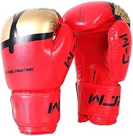 Boxing gloves Boxing Gloves Boxing Gloves MMA Training Sparring Punch Muay Thai Leather Punching Bag Martial Art Mitts for Boxing Muay Thai MMA for Men and Women (Color : Red, Size : 10oz)
