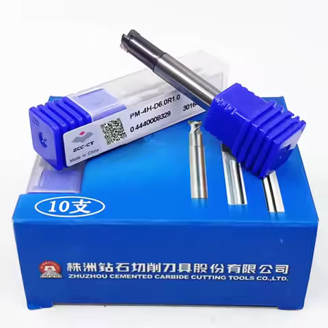 PM-4H-D6.0R1.0/PM-4H-D6.0R1.5/PM-4H-D8.0R2.0/PM-4H-D10.0R2.0 PM-4H ZCC.CT End Mills 4 Flute High Fee