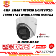 READYSTOCK > HIKVISION DS-2CD1343G2-LIU 4MP Smart Hybrid Light Fixed Turret Network Audio Camera