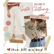 vintage blouse/mix blouse(live lock)