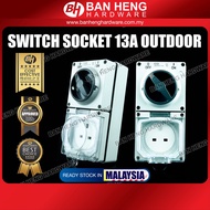 SWITCH SOCKET 13A OUTDOOR