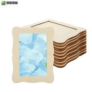 12 Pack Wooden Picture Frames for Crafts DIY Wood Craft Picture Frames for Birthday Party Mother' S 