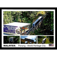 Malaysia Postcard - Penang Hill Train