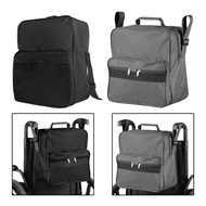 [Kesoto1] Wheelchair Bag on Back with Pouch Adjustable Straps Organizer for Travel Most Wheelchairs