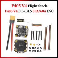 F405 V4 FC Flight Controller With  BLS 4 In 1 55A 60A ESC Stack 30x30 3-6S INAV Betaflight Configure