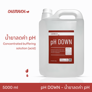 5000ml pH DOWN น้ำยาลดค่า pH สูตรเข้มข้น / Concentrated buffering solution (acid) for pH stability  - Chemrich