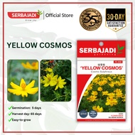Serbajadi Flower Seed Yellow Cosmos - Cosmos Sulphureus/ Biji Benih Bunga FS008 - 1g