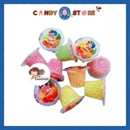 [10pcs] Hoho Powder Ho-Ho Mini Cup Powder Candy 童年零食水果粉
