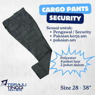 Black Cargo Pants (size 28 - 38) | Seluar Kargo Hitam (size 28 - 38) | 6 Pockets