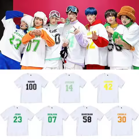 Pure Cotton Summer T-Shirt Nct Dream Album Candy Around The Same Men's and Women's Loose Print Light