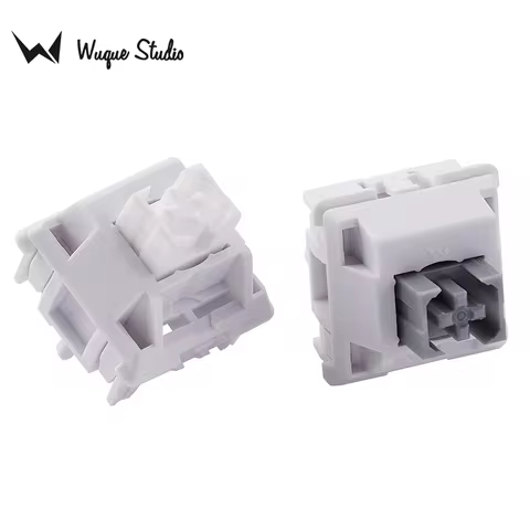 Chilkey Wuque WS Keyboard Switches Silent Linear Tactile Feeling Nylon Housing POM Stem Lubed 63.5g 