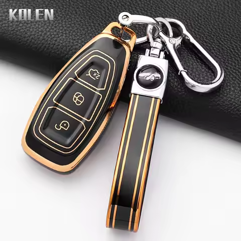 Fashion TPU Car Folding Key Case Cover For Ford Focus 3 4 Mondeo MK3 MK4 Fiesta Ecosport Kuga ST C-M