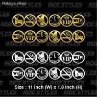 ❣☼✼Car Sticker (Side Window Symbol Sticker)