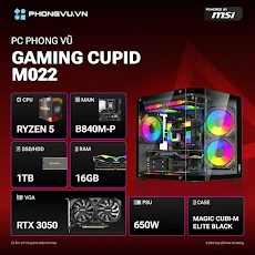 PC PV Gaming Cupid M022 (AMD Ryzen 5 7500F/ GeForce RTX 3050/ 1 x 16GB/ 1TB SSD/ Free DOS)