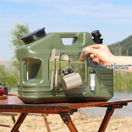18L Water Container with Detachable Faucet Camping Water Jug Drinking Water Carrier Canister for Cam