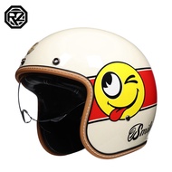 Open Half Moto Motorcycle Helmet vintage Motorbike Vespa Helmet Chopper Bike BLACK