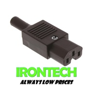 IEC320 C15 10A 250V Female Rewireable Socket Connector Adapter Plug