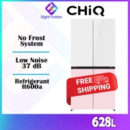 (FREE SHIPPING) CHIQ Refrigerator 628L 4 Door Glass Furnish Fridge Peti Sejuk | CCD-628NG