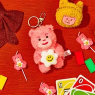 韓國 Bellygom X wiggle Wiggle 貝力熊＋笑臉花花 公仔 鎖匙扣