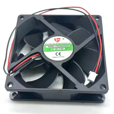 YTD249225S000 DC 24V 0.30A 90x90x25mm 2-Wire Server Cooling Fan