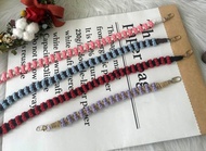 Macrame編織蝴蝶結手機背帶/斜背帶/脖掛/手腕掛繩 贈掛片