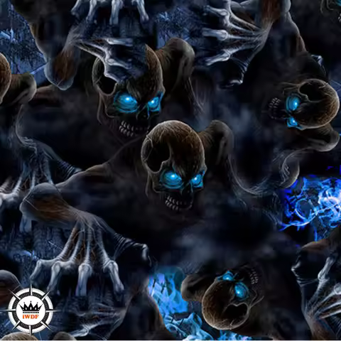 2M/6M/10M/20M Length Skull Water Transfer Hydrographic Film 50CM Width Water Trasnfer Printing H9010