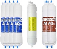 7EA Compatible Replacement Water Filter Set for Coway : CHP-06EL/CHP-06ER/CHP-07HL/CHP-07HR/CHP-570L/CHP-570R/CHPI-08BL/CHPI-08BR/CP-07HR/CP-07HU/CPI-520L/CPI-520R - 10 microns