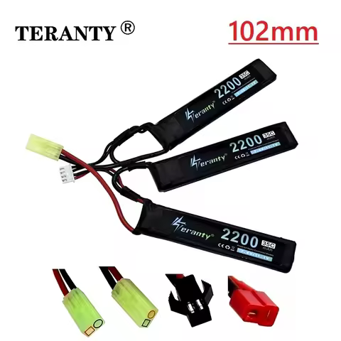 TERANTY Water Gun 1PCS Lipo Battery 3S 11.1V 2200mAh 35C 452096 for AKKU Mini Airsoft BB Air Pistol 