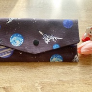 太空時光 紅包袋 存摺 現金收納袋 口罩收納袋 (日本布)