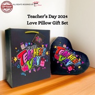 K’s Home Hadiah Hari Guru Gift Teacher's Gift Love Pillow+Paper Bag+GiftCard Hari Guru Happy Teacher