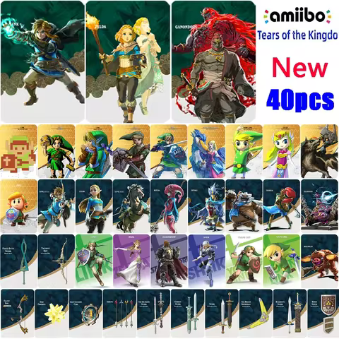zeldas amxxbo card zelda breath of the wild amibo card Zelda Tears of the Kingdom link Princess Zeld