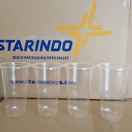 Starindo 22 Oz Oval Plastic Cups (50 pcs) 9.5 grams thick