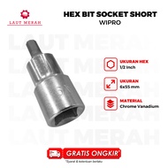 WIPRO 1/2"DR Hex Bit Socket 6mm x 55mm
