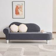 北歐小戶型布藝梳化休閒懶人沙發客廳舒適躺椅120cm