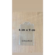 Plastik Id Card Name Tag Ukuran 6 X 9 Cm. Posisi Berdiri - Harga Untuk