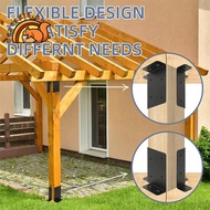 4pcs Adjustable Post Base Bracket Fit 2x4,,6x6 Post for Pergola, Mailbox Post