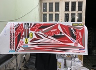 tem rời đỏ đen trắng dán xe ex 150 mẫu MX king