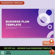 1-Set PPT Purple Theme Business Plan PowerPoint Template | PPT Editable High Quality Template (SW111