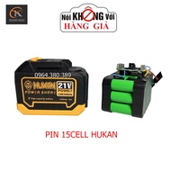 Pin 15 Cell HUKAN Chân Pin Phổ Thông Siêu Trâu