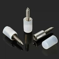 Iron Screws with Silicone Cover Cabinet Shelf Partition Fixed Support Laminate Holder Self Tapping Integrated Screw