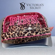 💋 Victoria’s Secret  維多利亞的秘密｜粉色豹紋盥洗包.子母包#全新