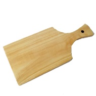 WOODEN CUTTING BOARD WITH STEMS THICK HANDLE/ (33.5 x 18 x 1.7 CM)