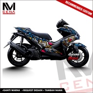 Aerox 155 Decal Sticker Aerox 155 Decal Sticker Aerox Full Body Striping Aerox Gusx Decal