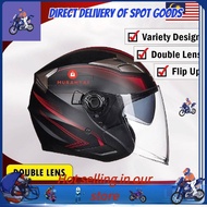 helmet GXTHelmet motor Topi keledar motorcycle GXT helmet double visor open face motosikal bike helmet moto Stylish dual lens
